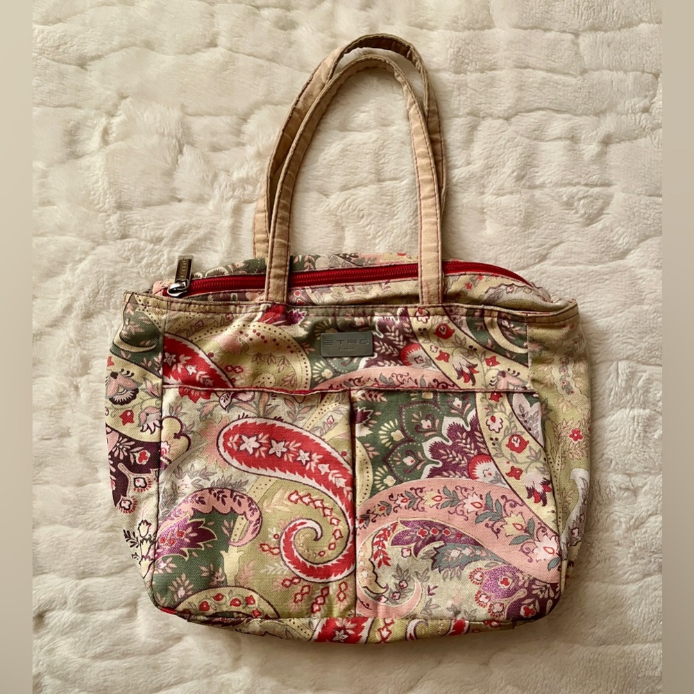 ETRO Paisley Print Tote Bag Y2K